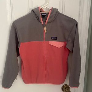 Patagonia micro D Snap-T hooded fleece jacket